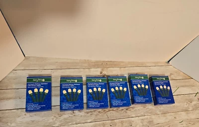 Lot 5 Mini LED String Dome Lights 15ct Battery Operated Warm White Merry Brite - Image 1 of 4