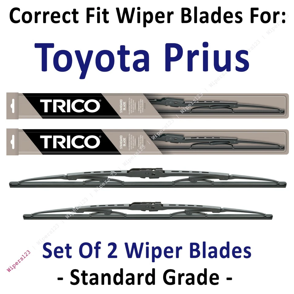 Wiper Blades 2-Pack Standard Front Only - fit 2004-2009 Toyota Prius - 30260/180 - Image 1 of 1