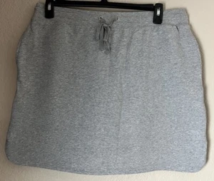 Karen Scott Knit Cotton Spandex Skort NWT Light Gray Size L - Picture 1 of 7