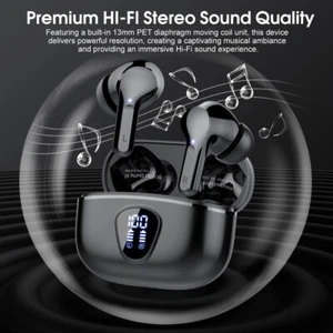 BESNOOW Wireless Earbuds Bluetooth 5.3 In Ear Noise Cancelling Waterproof Unisex - Picture 1 of 9