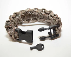 Militär/Strafverfolgung verstellbar Camo 550 Paracord Armband mit Handschellenschlüssel - Bild 1 von 8