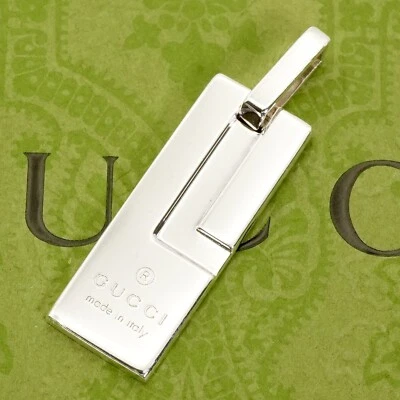 Near MINT GUCCI Sterling Silver Plate G Silver 925 Pendant Top Charm only - Image 1 of 4