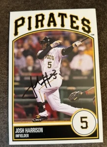 Josh Harrison Pittsburgh Pirates Signed Autographed 4x6 Postcard - Picture 1 of 1