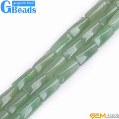 Cuentas sueltas giratorias de columna de piedras preciosas de formas surtidas para hacer joyas de 15" 9x20 mm Foto 1 de 4