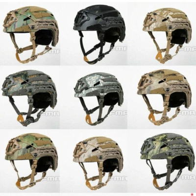 Capacete balístico FMA Tactical Airsoft Caiman linha engrenagem ajustável M/L - Imagem 1 de 4