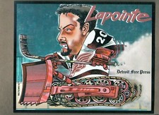 MARTIN LAPOINTE The Detroit News DETROIT RED WINGS 8x10 Collector Card