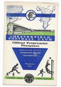 1963/64 Division 4 - CHESTERFIELD v. WORKINGTON - Bild 1 von 2