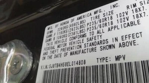 13 14 15 16 17 18 ACURA RDX Door Mirror Left driver brown - Picture 1 of 24