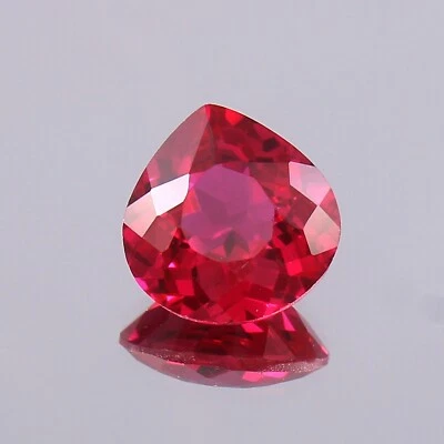 AAA Grade Quality Natural Mozambique Red Ruby Heart Cut Loose Gemstone 3.95 Ct - Image 1 of 4