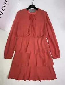 VALENTINO silk dress £3050 worth IT size 46/INT XL/UK 14/US 10 perfect condition - Picture 1 of 12
