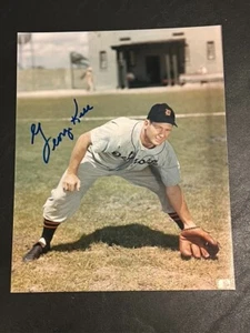 George Kell Hand Signed 8x10 Photo Baseball Detroit Tigers - Picture 1 of 2