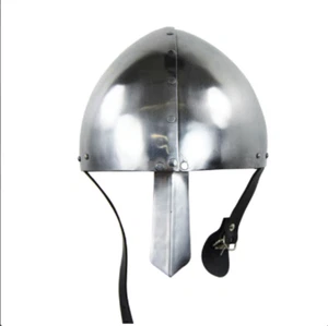 Casco medieval Spangenhelm con revestimiento interno de cuero recreación LARP - Picture 1 of 2