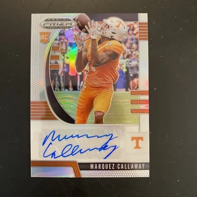 Marquez Callaway 2020 Panini Prizm SILVER REFRACTOR Auto AUTOGRAPH #266 - Image 1 of 2