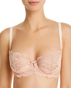 NEW DITA VON TEESE CORA BEIGE LACE UNDERWIRE BRA SIZE 12DD / 34DD - D59020 - Bild 1 von 2