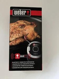 WEBER iGRILL MINI BLUETOOTH THERMOMETER TESTED WORKING EASY TO USE BBQ TOOL COOK - Picture 1 of 2