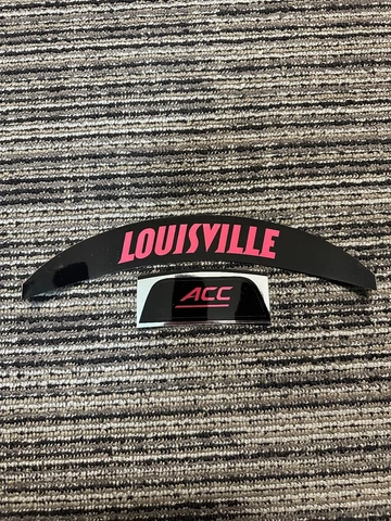 Louisville Cardinals Front & Back Bumper Chrome Football Helmet Decal Cover