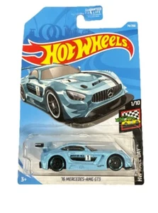 Mercedes AMG-GT3 1/10 azul 74/250 2017 Hot Wheels HW Race Day 16 - Imagen 1 de 5