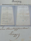 2 x extract protocol Regierungsrat Lucerne 1854-57 for Widmer; signature J.