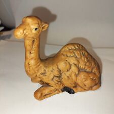 Vintage Ceramic Nativity Camel Sitting  Figurine " Brown Holiday Decor