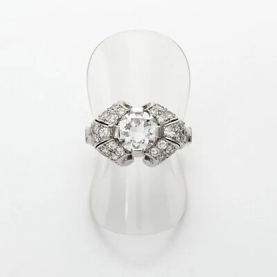 Elegant Art Deco Classic Design 1.76CT Simulated Sapphire 935 Silver Women Ring - Image 1 of 4