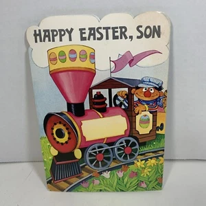 Tarjeta de felicitación de colección 'Feliz Pascua, hijo' Plaza Sésamo Maggie Swanson, 1981 - Imagen 1 de 9