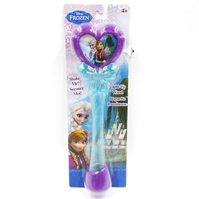 Varita Iluminada Disney Frozen, 9" Juguete Blip Favor Fiesta, Accesorio Niñas Anna Elsa Foto 1 de 4