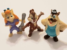 1991 Kellogs Disney Afternoon PVC Rescue Rangers- Chip N Dale (3) Figures 2”