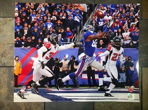 Mario Manningham Autogrpahed 16x20 Giants Wild Card Game 2012 - Picture 1 of 2