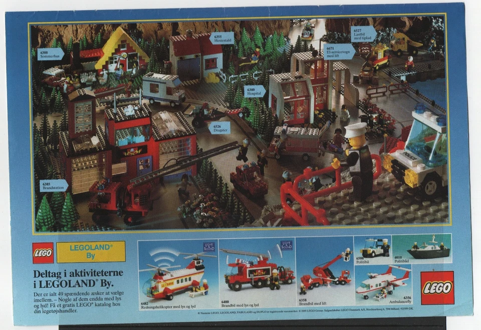 LEGO ADVERTISING INSERTS # 1-1460 # TOWN  # 1989 # - Image 1 of 1