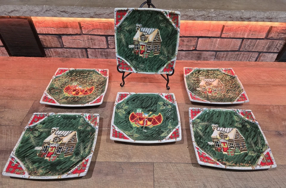 Juego de 6 series navideñas cuadradas internacionales certificadas por Susan Winget  Foto 1 de 4