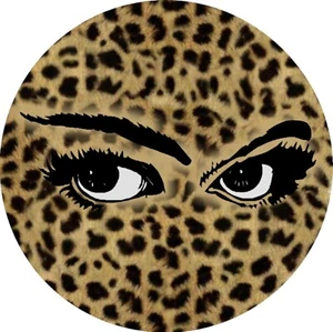 Sexy Ojos Guepardo Leopardo Estampado Bebida Salvaje Posavasos Fondo de Goma Conjunto de 4 NUEVO - Imagen 1 de 2