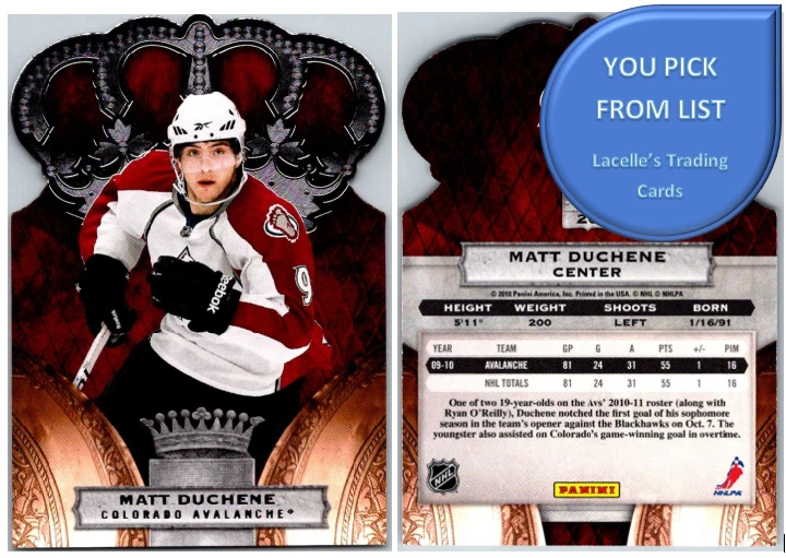 2010-11 Panini Crown Royale Hockey Base Cards - U-Pick From List - Image 1 of 1