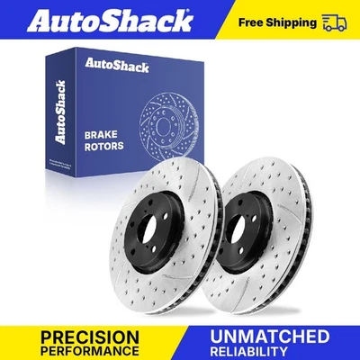 Front Drilled Slotted Brake Rotors for Lexus IS350 IS200t IS300 2007 GS350 Foto 1 de 4