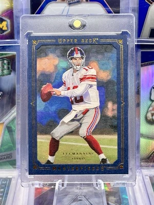 2008 Upper Deck Masterpieces /50 Blue Framed #31 Eli Manning New York Giants - Image 1 of 2