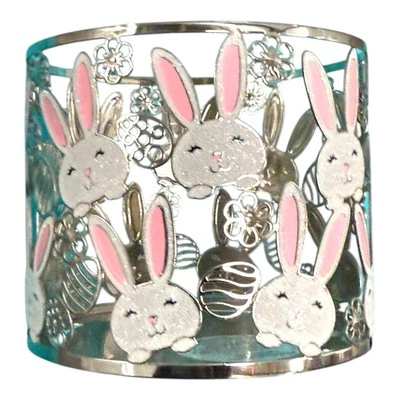 Nuevo Portavelas BATH & BODY WORKS Pink Bunny Rabbit Manga 3 Mechas Cromo Foto 1 de 3