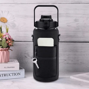 Adjustable Shoulder Strap Water Bottle Case Sleeve Tumbler Holder Bag Shopping - Picture 1 of 18