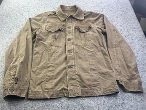 Arizona Jean Co Utility Jacket Men’s Large Brown Canvas Workwear Cotton - Picture 1 of 14