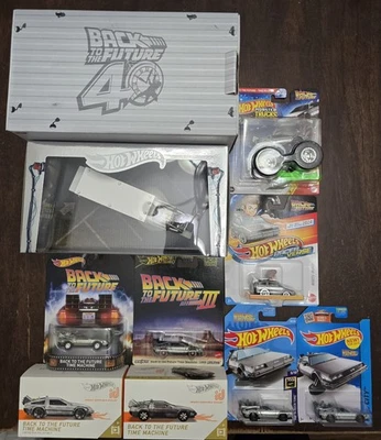 Hot Wheels 2025 SDCC Back To The Future 2022 id Time Machine Hover Mode Lot (9x) - Image 1 of 4