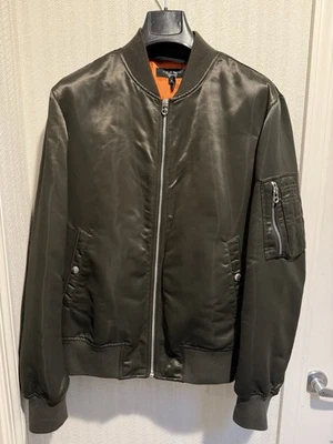 Rag & Bone Manston Bomber Jacket Dark Army Green, Men’s Size Medium, Pre Owned - Image 1 of 4