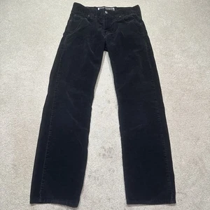 Pantalones de mezclilla Levis 569 de pana holgados bajos para hombre 30x32 negros - Imagen 1 de 13