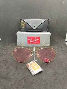 Ray Ban RB3026 Aviator Sonnenbrille Gold/Rosa (RB3026 62 14-140) Mit Etui - Bild 1 von 6