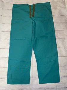 Mens Medium Standard Textile Green Hospital Surgery Scrub Pants  - Picture 1 of 3