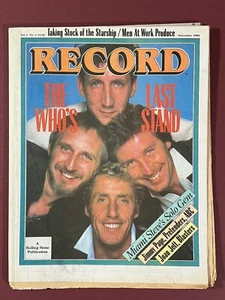 The Who Record Magazine 1982 Starship, Jimi Page, Men At Work, Little Steven - Picture 1 of 8
