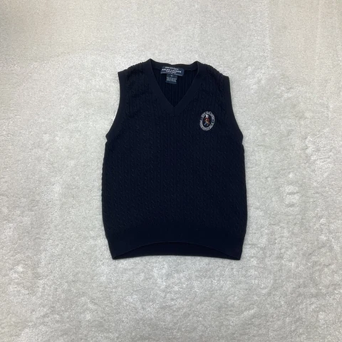 Vintage Ralph Lauren Womens Size S 1999 US Open Pinehurst No 2 Blue Sweater Vest Cover
