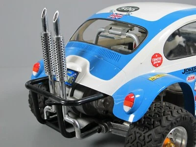 Dual Straight Exhaust Style Tamiya 1/10 R/C Sand Scorcher Super Champ Buggy SRB - Image 1 of 4
