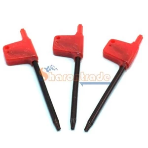 3PC Red Plum wrench / red flag wrench T6//T7/T8//T9/T10/T15/T20 - Picture 1 of 6