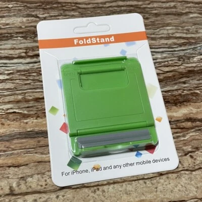 Green Foldable Adjustable iPhone iPad Smartphone Universal Mobile Device Holder - Image 1 of 4