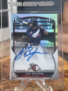 Bowman Chrome 2023 Juan Benjamin Prospect 1st Refractor Auto #/499 CPA-JBN