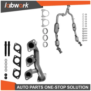 Labwork LH+RH Catalytic Converter & Exhaust Manifold For 1999-2004 Ford Mustang - Bild 1 von 14
