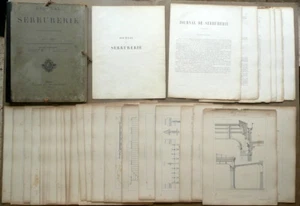 Journal De Serrurerie Revue Mensuelle Premier Annee 1874 48 Tavole Completo - Foto 1 di 2